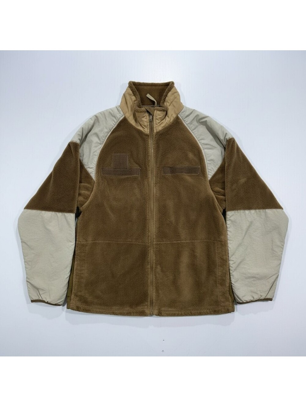 USGI Military Coyote Brown Fleece Jacket Mens Est Medium Gen III ECWCS L3